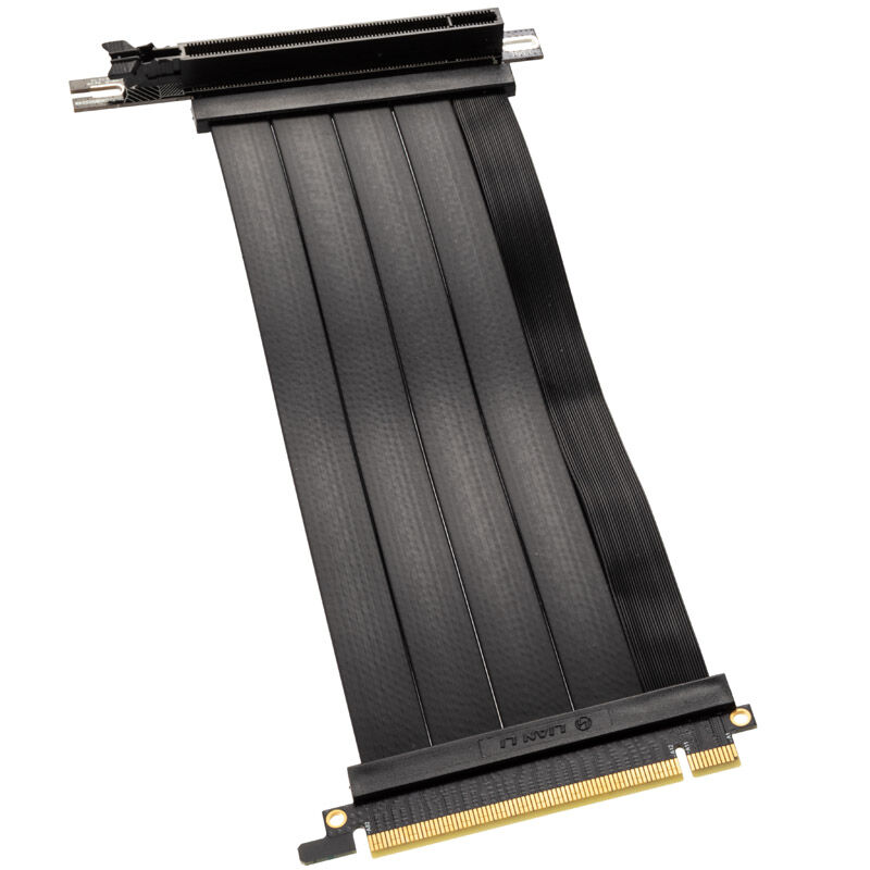 Lian Li PCIe x16 Riser Ribbon Cable - PCIe 4.0, 200mm, black ...