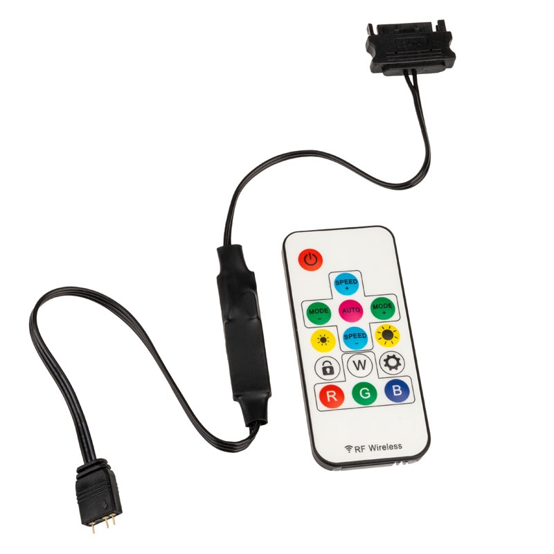 3 Pin Rgb Control Box Akasa 3 pin RGB controller cables with remote control - Watercooling UK