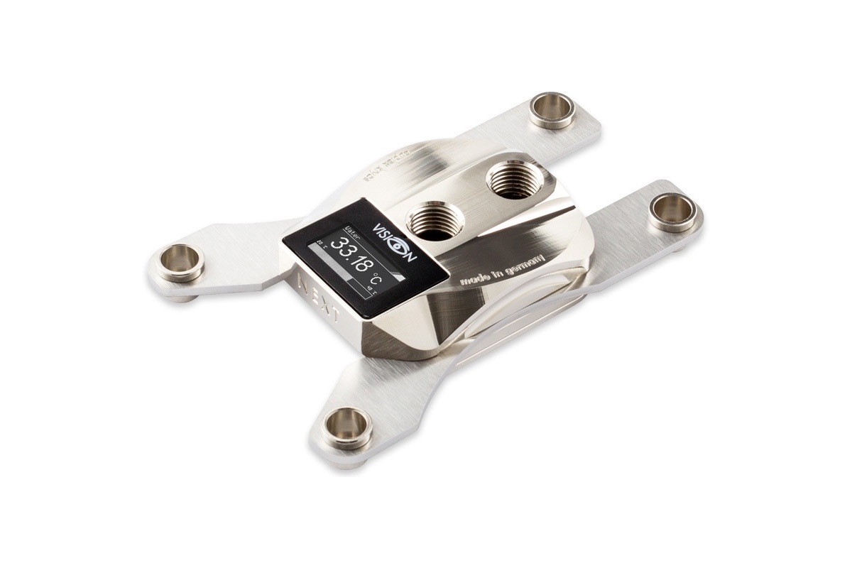 Aquacomputer cuplex kryos NEXT with VISION TR4, nickel/nickel ...