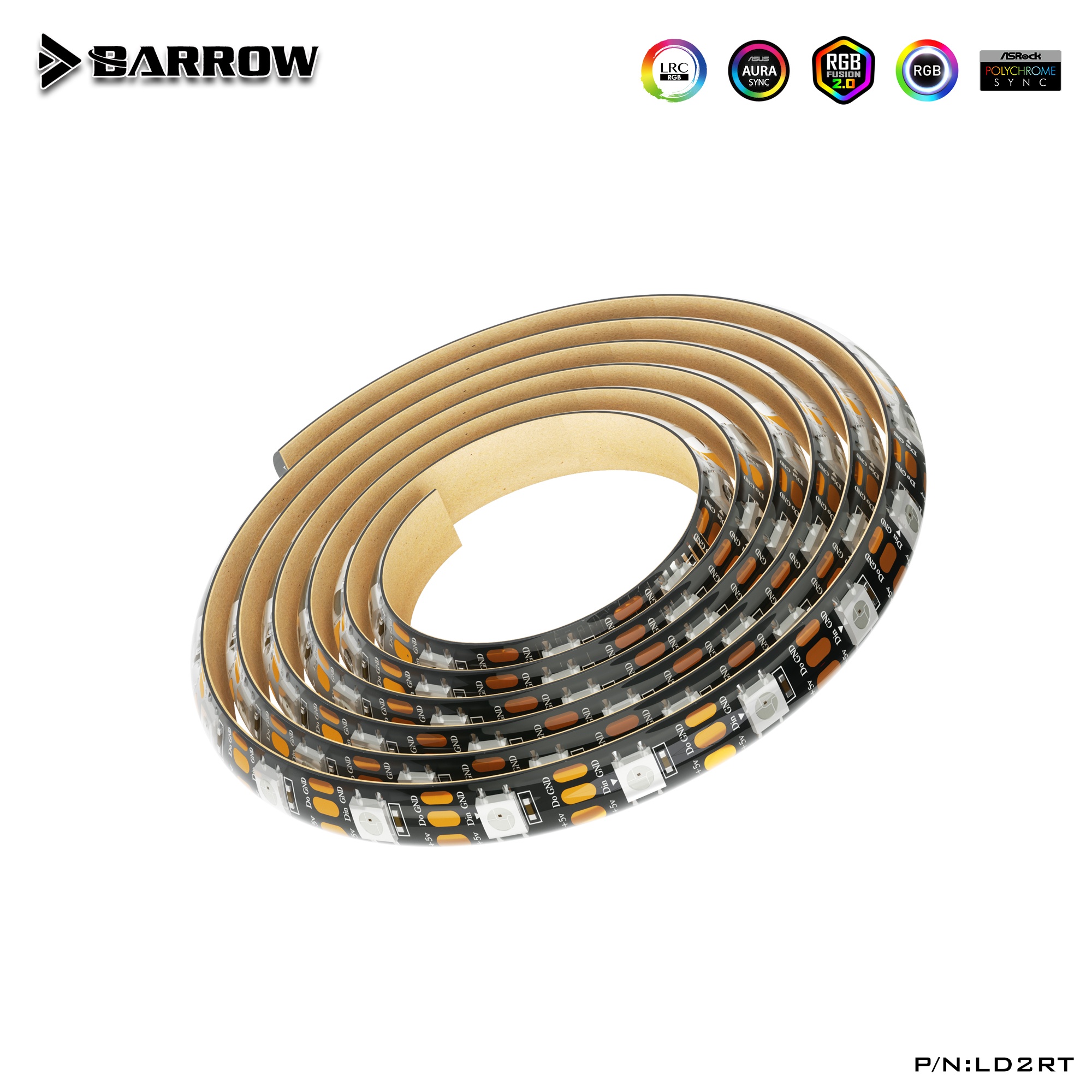 Rgb Lrc Barrow LRC 2.0 LED Waterproof Flexible RGB Strip - 100cm - Watercooling UK