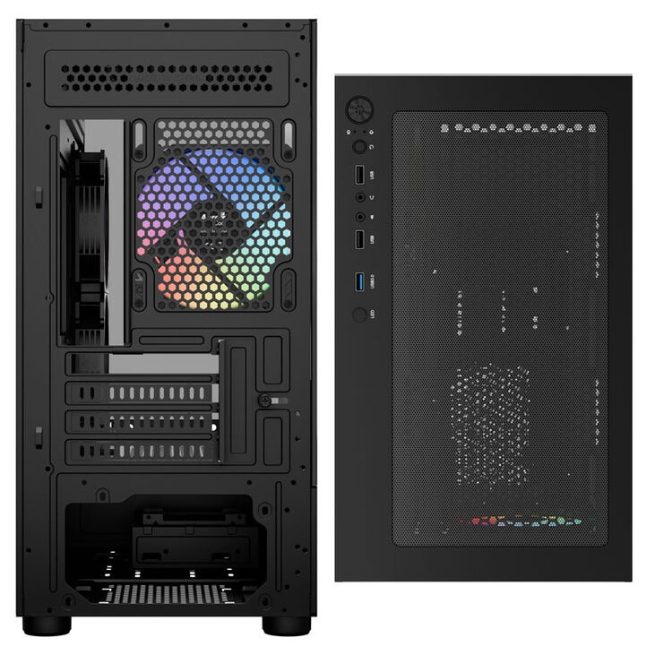 Mini Pc Tower Shell Aerocool Viewport Mini PC Case, Mini-Tower, Micro-ATX, RGB, Tempered ...