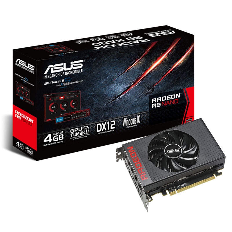 ASUS Radeon R9 Nano, 4096 MB High Bandwidth Memory (HBM) - Watercooling UK