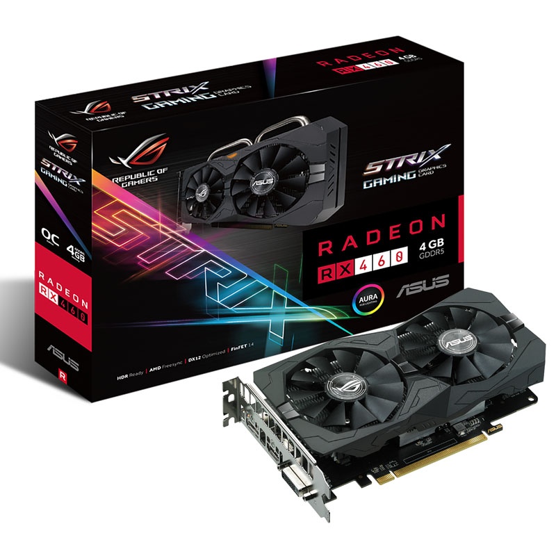 ASUS Radeon RX 460 STRIX O4G, 4096 MB GDDR5 - Watercooling UK