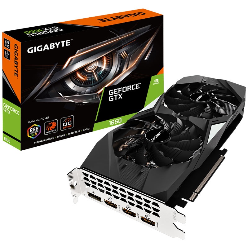 Gigabyte GeForce GTX 1650 Gaming OC 4G (Rev. 2.0), 4096 MB GDDR5 ...