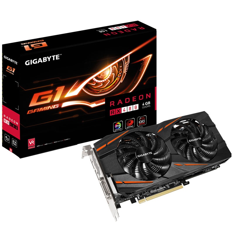 Gigabyte Radeon RX 480 G1 Gaming, 4096 MB GDDR5 - Watercooling UK