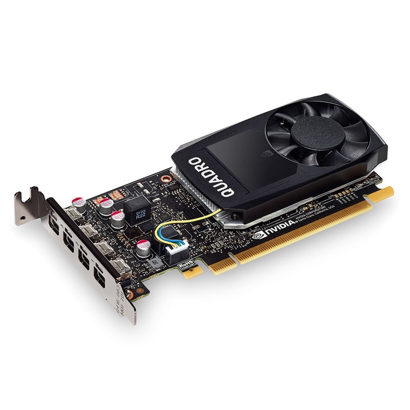 PNY Quadro P1000, 4096MB GDDR5, Low Profile, 4x mini DP - Watercooling UK