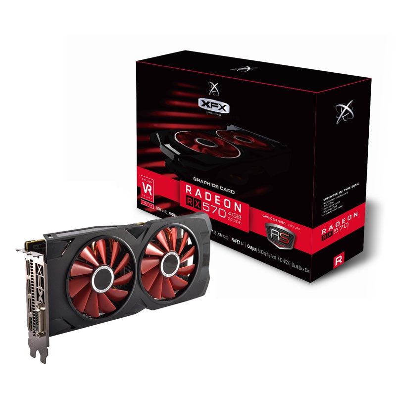 5.16 Mb Gpu Radeon XFX Radeon RX570 RS Core Edition, 4096 MB GDDR5 - Watercooling UK