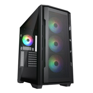 Cougar Uniface RGB Mid Tower Black Case with 4 x ARGB Fans